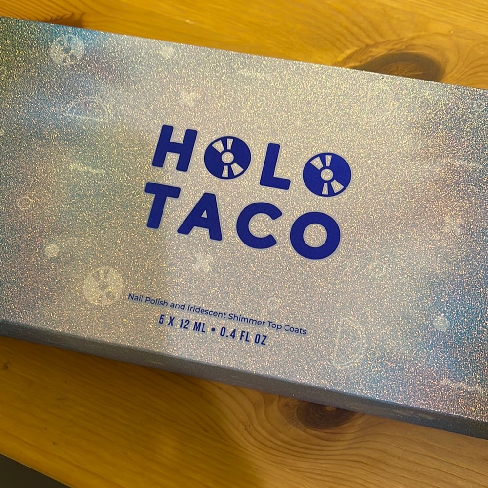 Iridescent Shimmer collection sparkly box from Holo taco